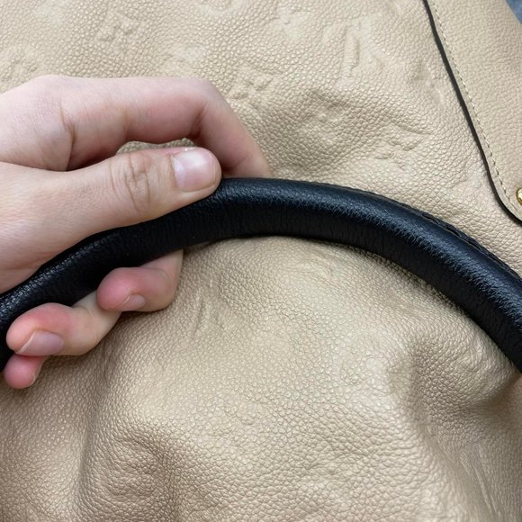 Auth Louis Vuitton Bagatelle Empreinte beige 2 way - Picture 9 of 13